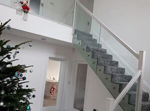 Fully Framed Glass Stairs